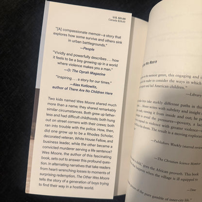 The Other Wes Moore – Wes Moore