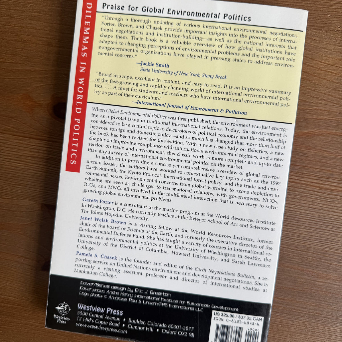 Global Environmental Politics - Gareth Porter, Janet Welsh Brown, Pamela S. Chasek
